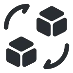 Convert 3d Cube SVG Icon